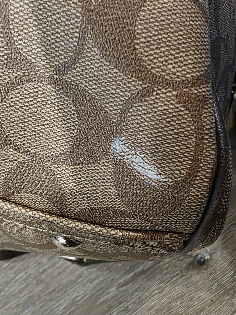 Coach Heritage Stripe Boston/Weekender Duffle Bag